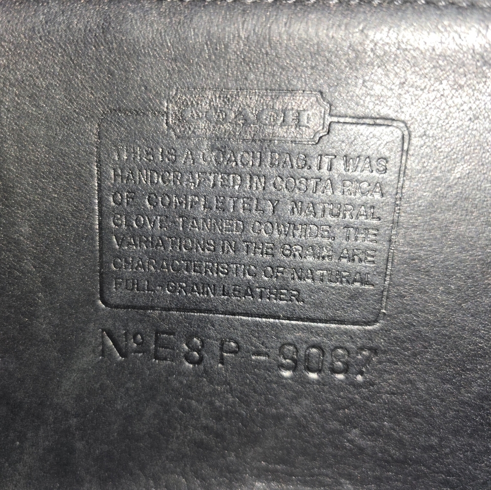 Coach Black Leather Crossbody Bag - Picture 6 of 7